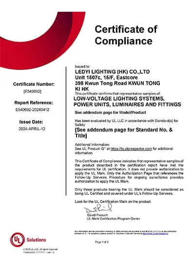 UL-Certificate